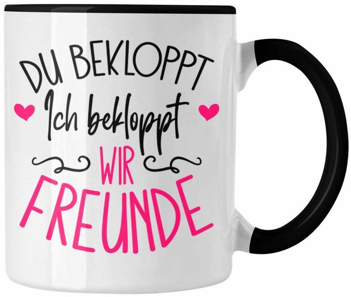 Trendation Tasse Tasse Beste Freunde "Du bekloppt, ich bekloppt, wir sind Freunde" Best Bild 1