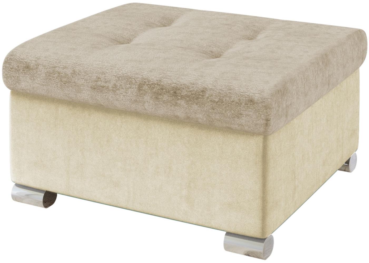 Polsterhocker Niko Klein, Farbe: Magic Velvet 2250 + Miu 2041 Bild 1