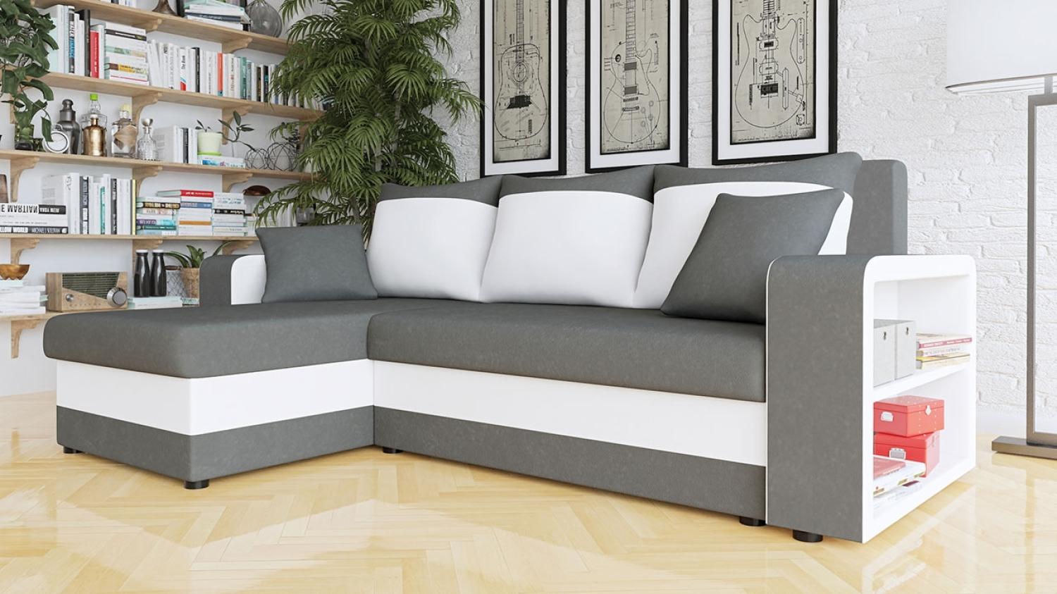 Ecksofa Fano, Farbe: Alova 36 + Soft 017 Bild 1