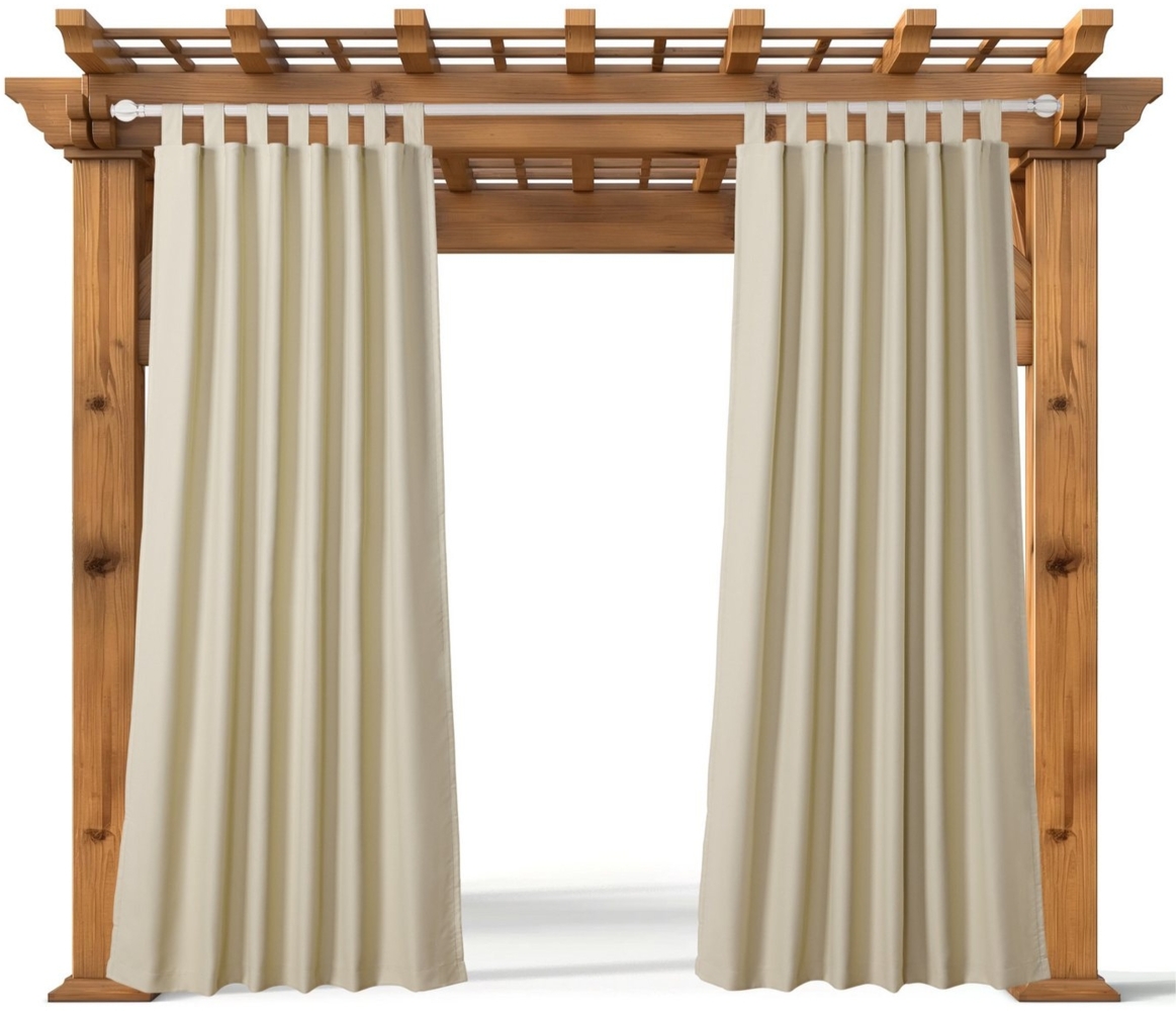 JEMIDI Outdoorgardine Outdoor Vorhang wetterfest mit Ösen 210x260cm Wetterfester Vorhang, (1 St), wasserdichter Outdoor Vorhang Balkon Vorhang außen Terassenvorhang Bild 1