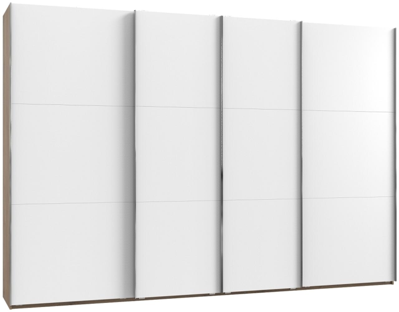 Schwebetürenschrank LEVEL 36 A, 350/236, ohne Spiegel/Schubladen, Weiß Bild 1