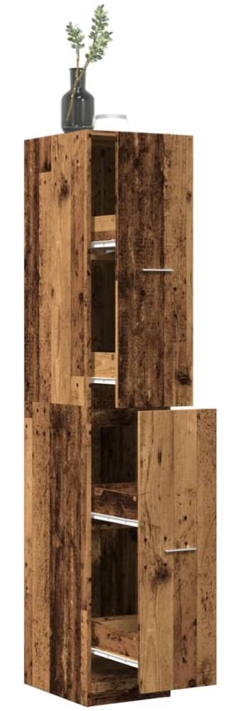 vidaXL Apothekerschrank Altholz-Optik 30x41x174,5 cm Holzwerkstoff 3309634 Bild 1