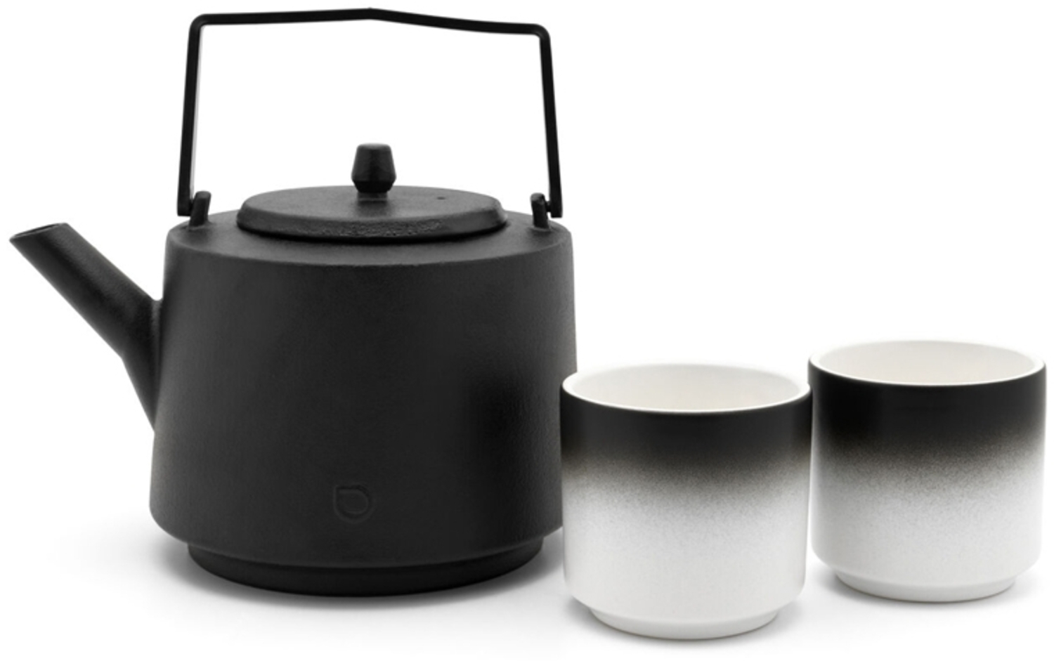 Bredemeijer Tee-Set Hubei 1,2 L schwarz mit 2 Bechern Bild 1