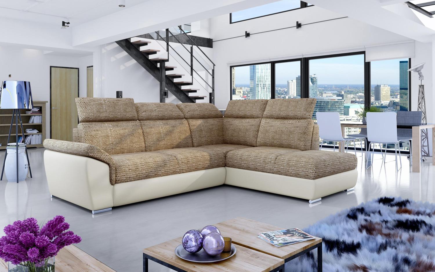 Wohnideebilder Loreto Beige Ecksofas & Eckcouches Lor_16 Bild 1