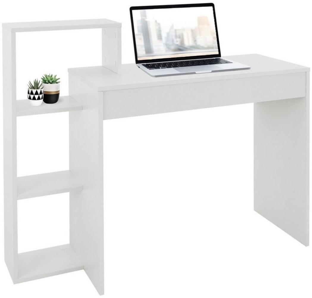 ML-DESIGN Schreibtisch Arbeitstisch mit Regal 3 Einlegeböden 2in1 System für Arbeitszimmer, Bürotisch Computertisch PC Tisch Laptoptisch Ablage Regal Homeoffice Bild 1