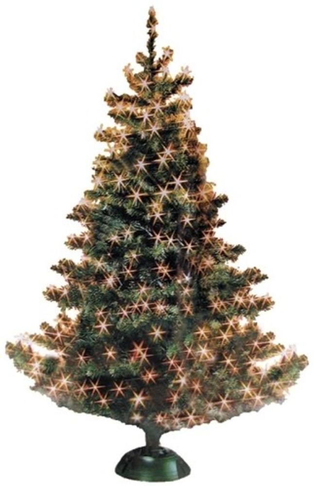 BURI® Weihnachtsbaum Weihnachtsbaumkugeln Baumschmuck Baumkerzen Lichterkette Bild 1