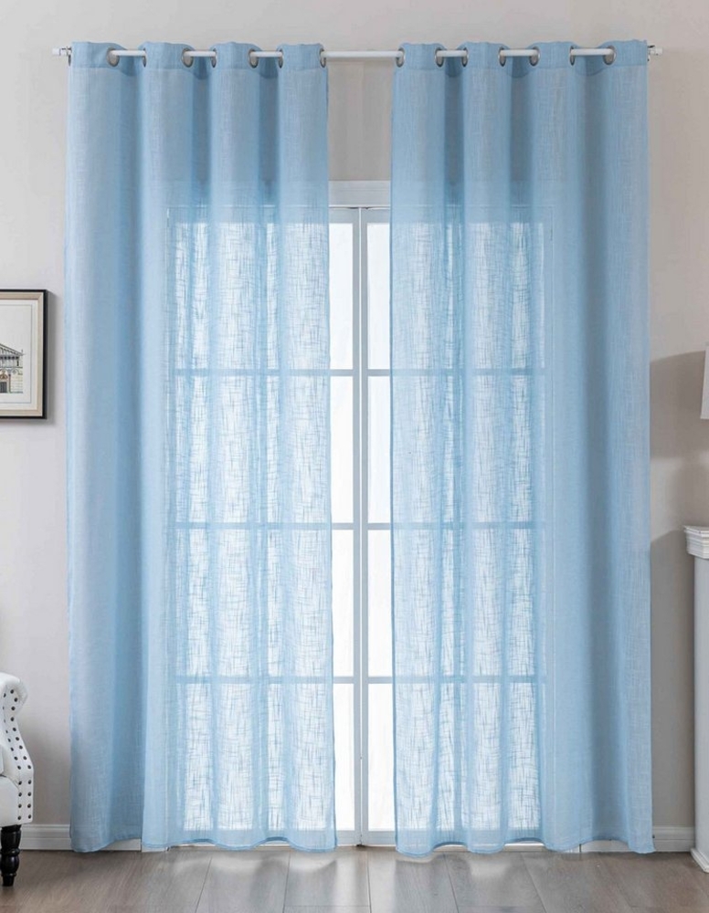 Gardinenbox Gardine, Ösen (2 St), halbtransparent, Polyester, Grobfaser »Seoul« Linenlook-Struktur 2024110-2 Bild 1