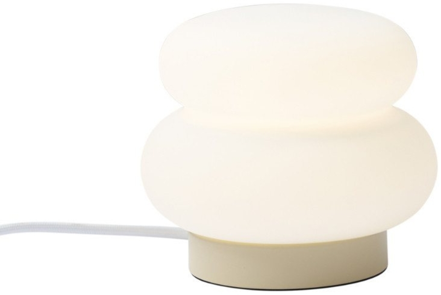 Qazqa Tischleuchte Kumo, ohne Leuchtmittel, G9, Beige, Japandi, Glas, 1-flammig Bild 1