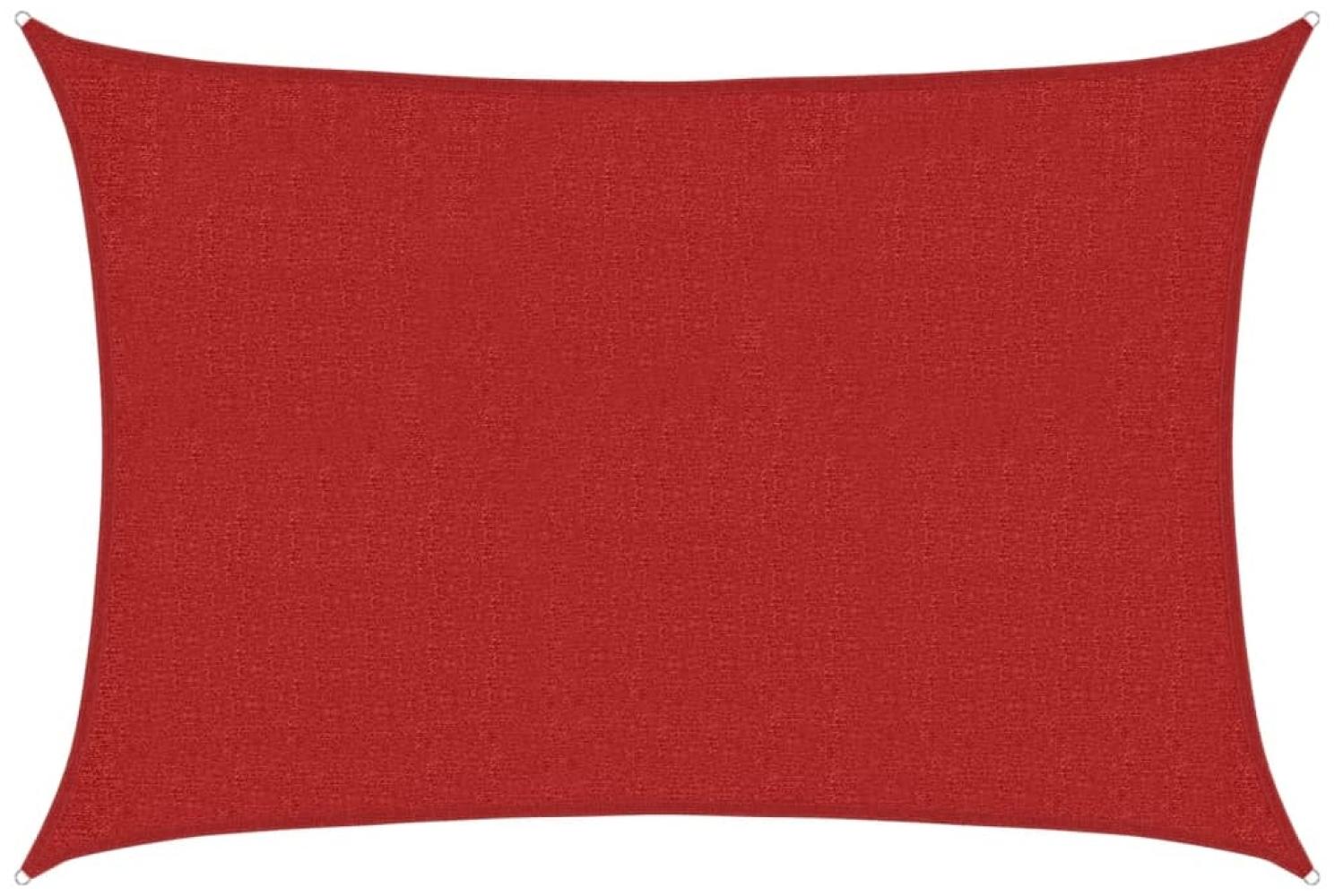 vidaXL Sonnensegel 160 g/m² Rot 2x2,5 m HDPE 311611 Bild 1