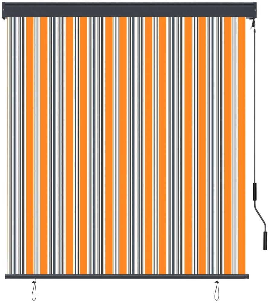 vidaXL Außenrollo 140x250 cm Gelb und Blau 145968 Bild 1