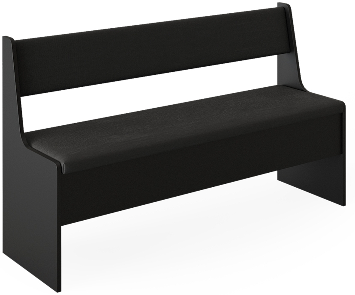 Esszimmer-Bank Roman Schwarz 41.5 x 136.6 cm Vicco Bild 1
