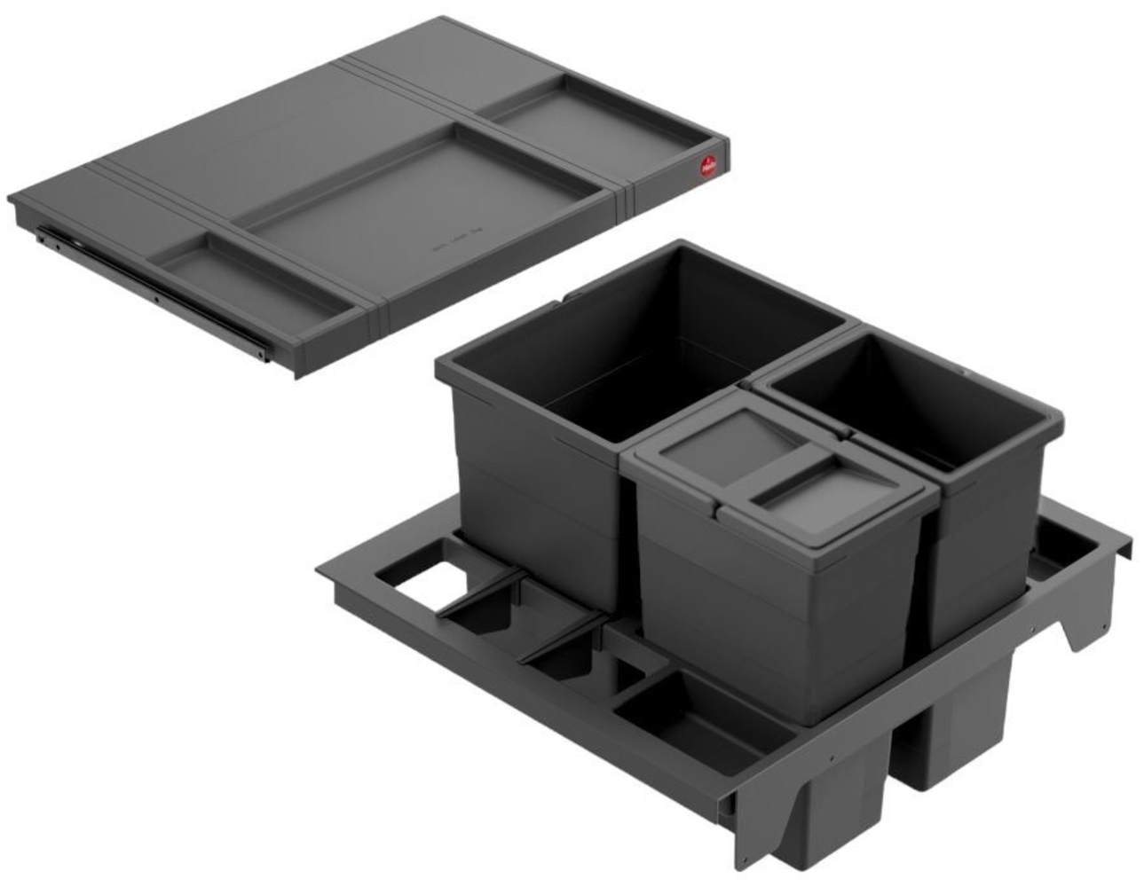 Hailo Einbaumülleimer Inneneimer Abfallsammler Separato K 600 18/8/8/D Bild 1