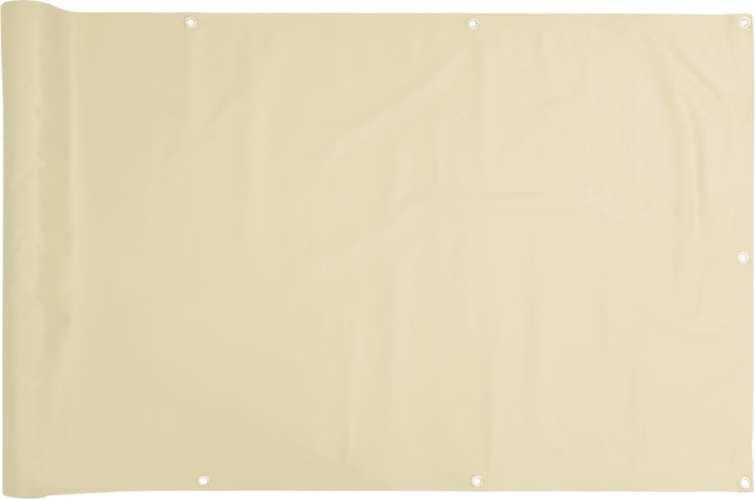 vidaXL Balkon-Sichtschutz Creme 400x75 cm PVC 4005389 Bild 1