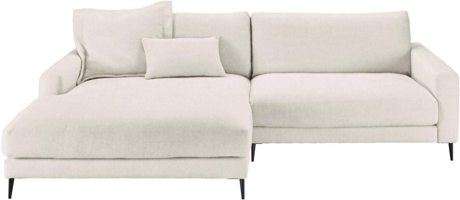 INOSIGN Ecksofa Downtown, B/T/H: 272/190/84 cm L-Form, weicher Sitzkomfort auch in Cord und Bouclé, incl. Zierkissen Bild 1