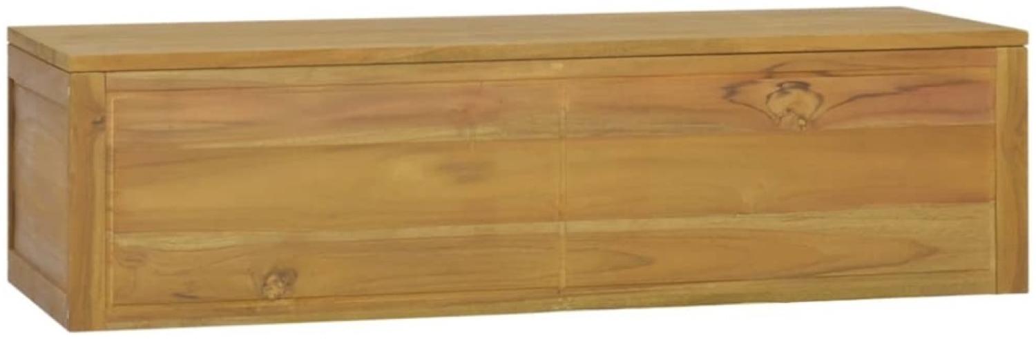 vidaXL Wand-Badschrank 110 x 45 x 30 cm Teak Massivholz 338228 Bild 1