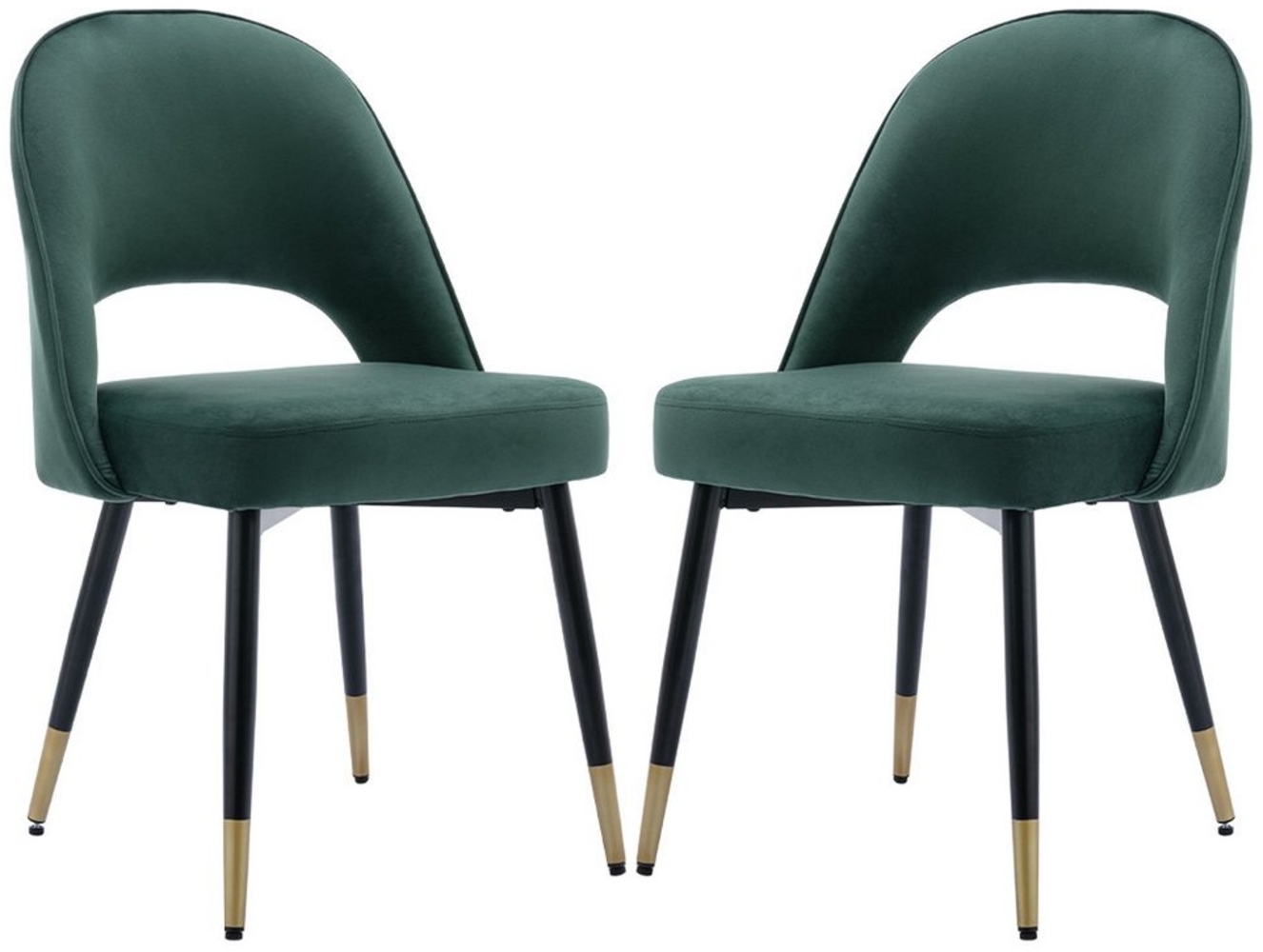 WAHSON OFFICE CHAIRS Esszimmerstuhl Samt 2er Set Seitenstühle Küchenstühle Bild 1
