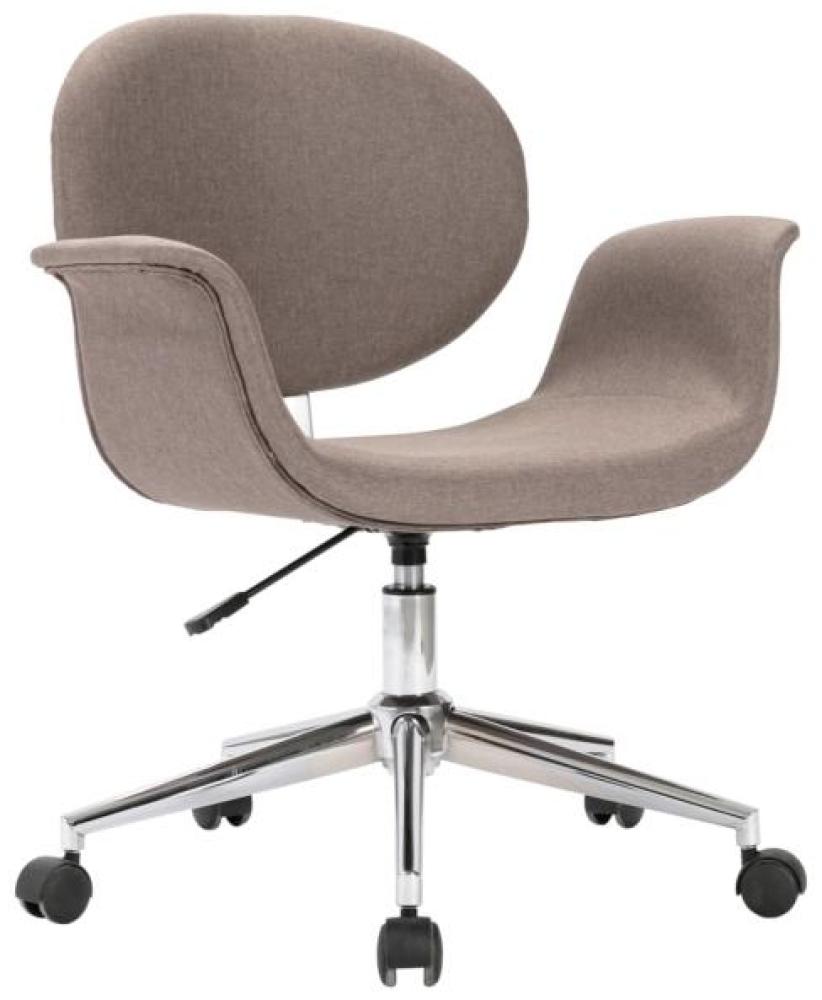 vidaXL Drehbarer Bürostuhl Taupe Stoff 3054829 Bild 1