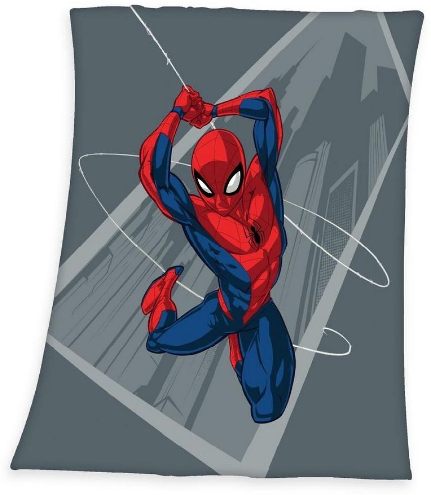 Wohndecke Spiderman Fleecedecke Schmusedecke Kuscheldecke 130 x 170 cm, Herding Bild 1