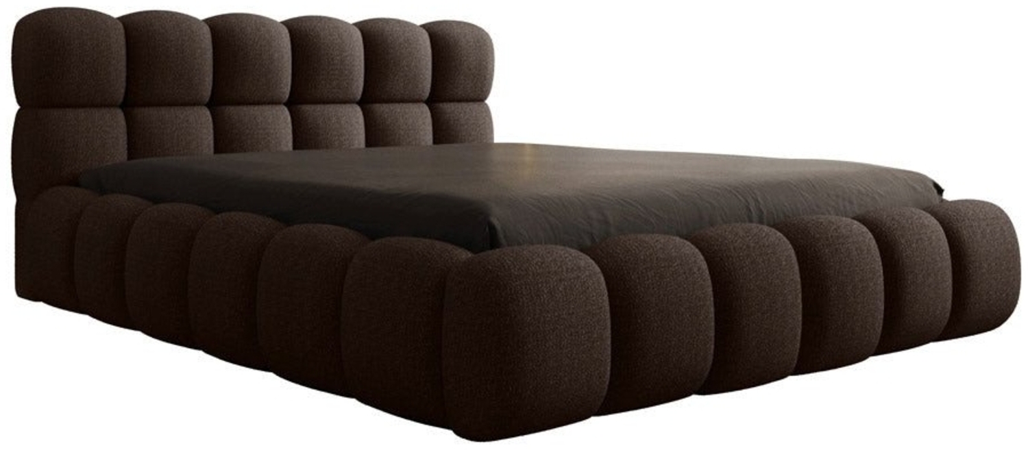 Luxusbetten24 Polsterbett Designer Polsterbett Boston Bouclé, mit Stauraum Bild 1