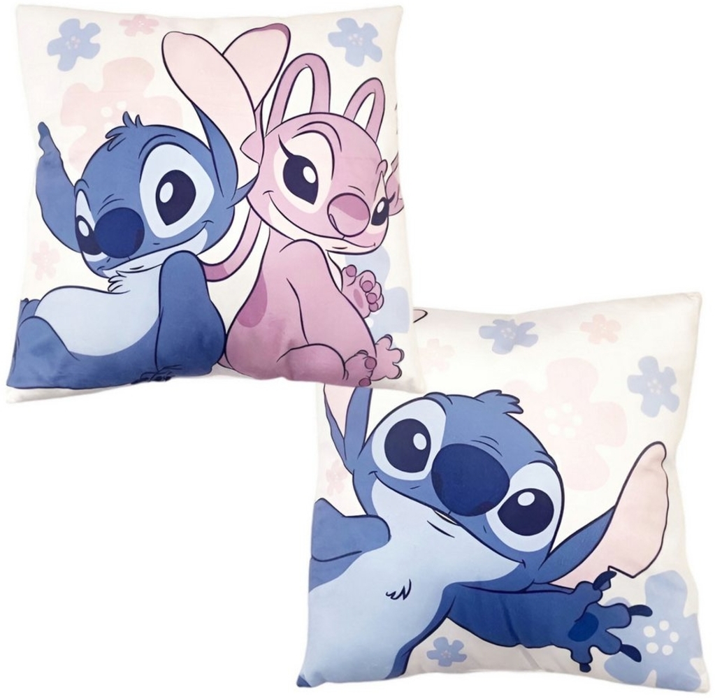 Disney Dekokissen Disney Lilo und Stitch Angel Kissen Dekokissen Cushion 40x40x7 cm Bild 1