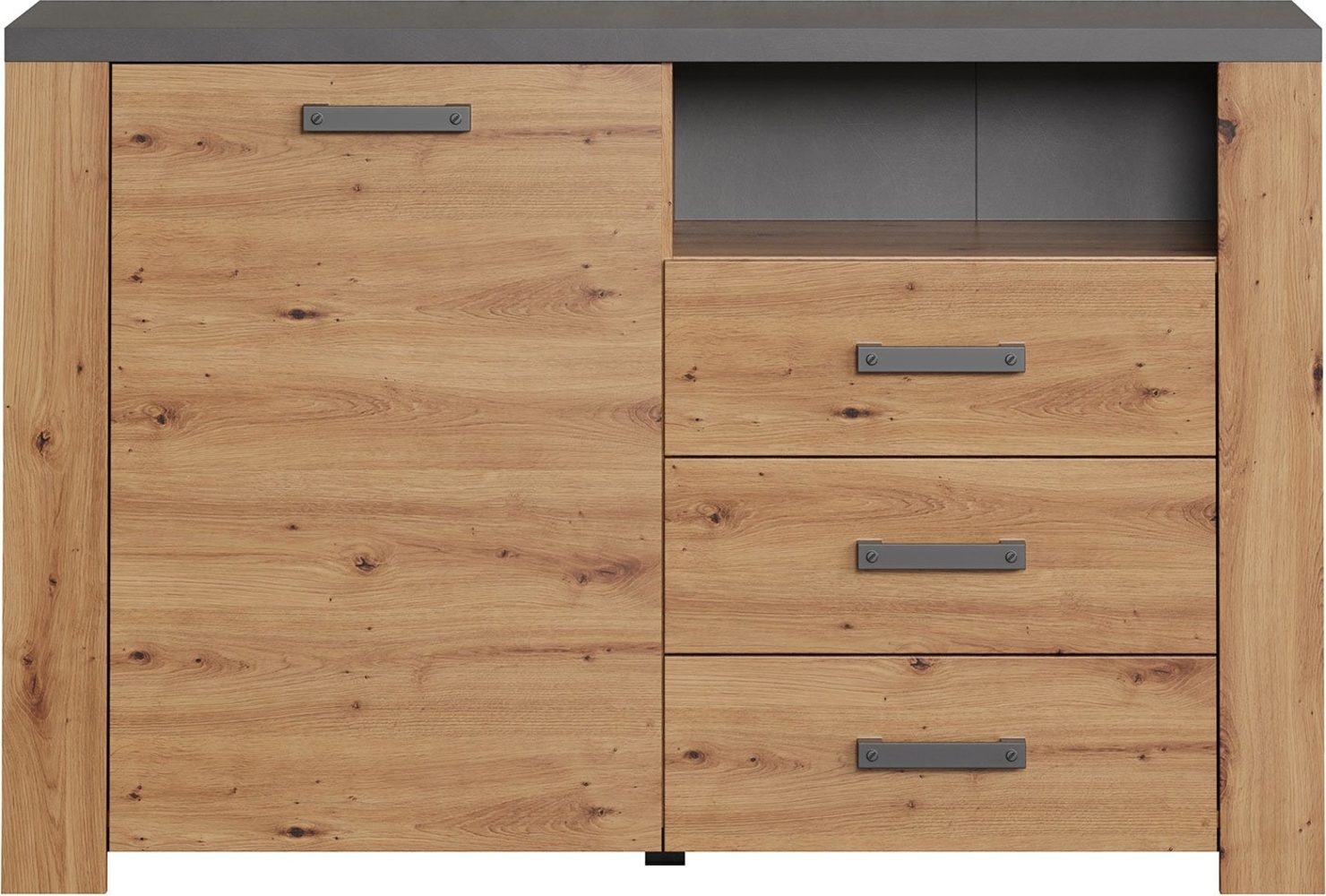 Sideboard Franka / Follow, Holzwerkstoff, Holzfarben, 127 x 83 x 40 cm Bild 1