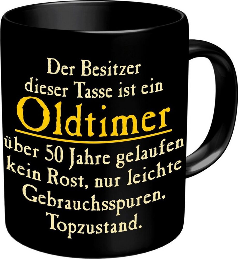 RAHMENLOS® Tasse zum 50. Geburtstag - Oldtimer über 50 Jahre gelaufen in Topzustand, Keramik, im Geschenkkarton Bild 1