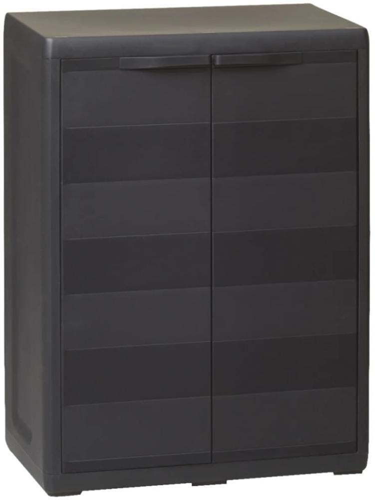 vidaXL Gartenschrank mit 1 Regal Schwarz 43706 Bild 1