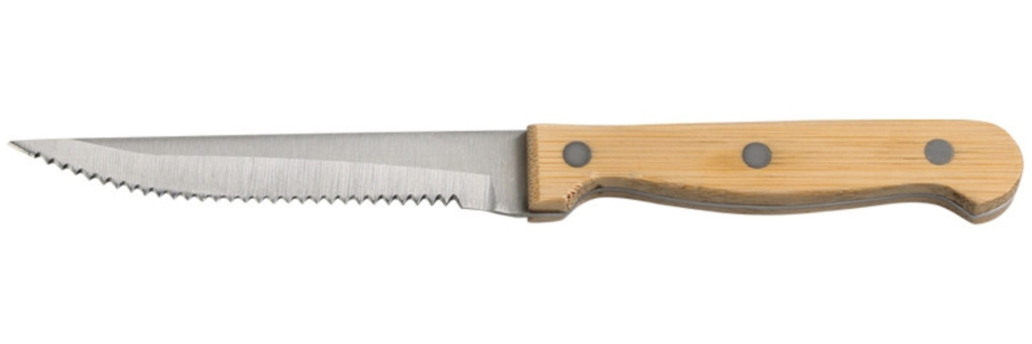 KESPER 90652 Steakmesser 21 cm mit Klinge aus Edelstahl, Griff aus Bambus Bild 1