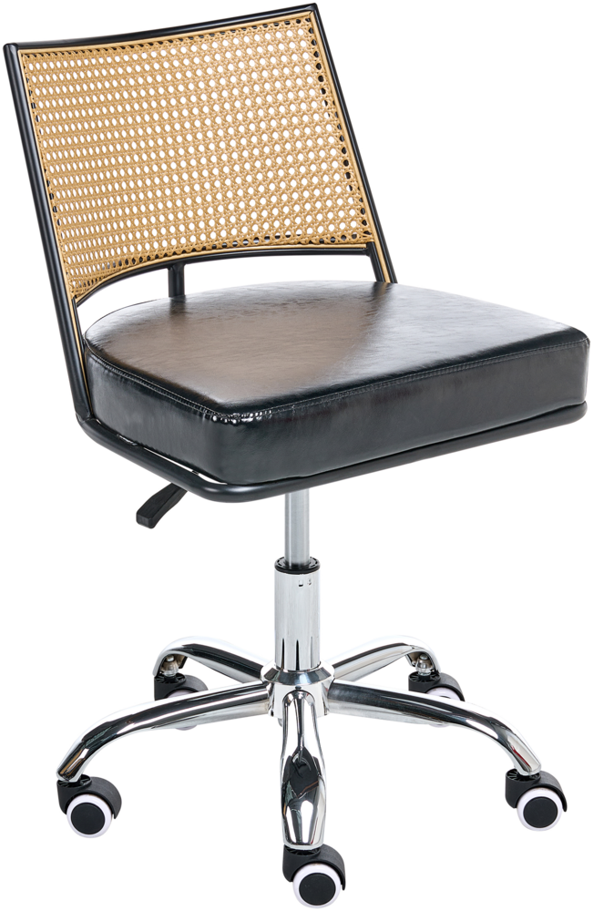 Schreibtischstuhl NOME Kunstleder Schwarz Bild 1