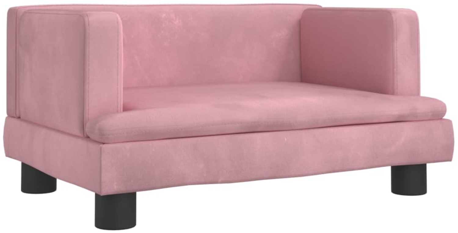 vidaXL Kindersofa Rosa 60x40x30 cm Samt 3196320 Bild 1