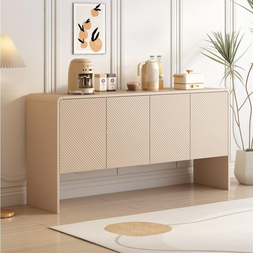 autolock Sideboard Großer Stauraum Sideboard mit 4 Türen und Rückstoßvorrichtung Bild 1