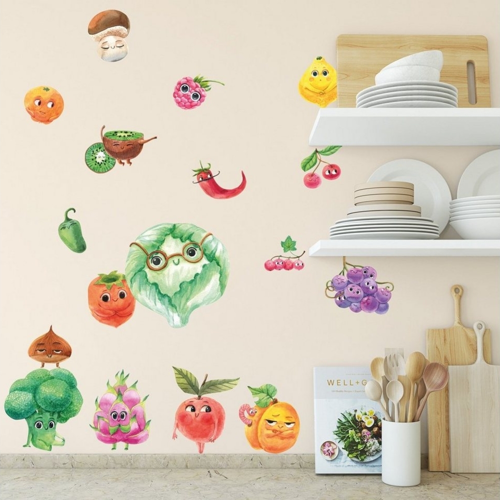 Sunnywall Wandtattoo Sweet Fruits Set 1 Wandsticker für Küche od. Kinderzimmer Bild 1