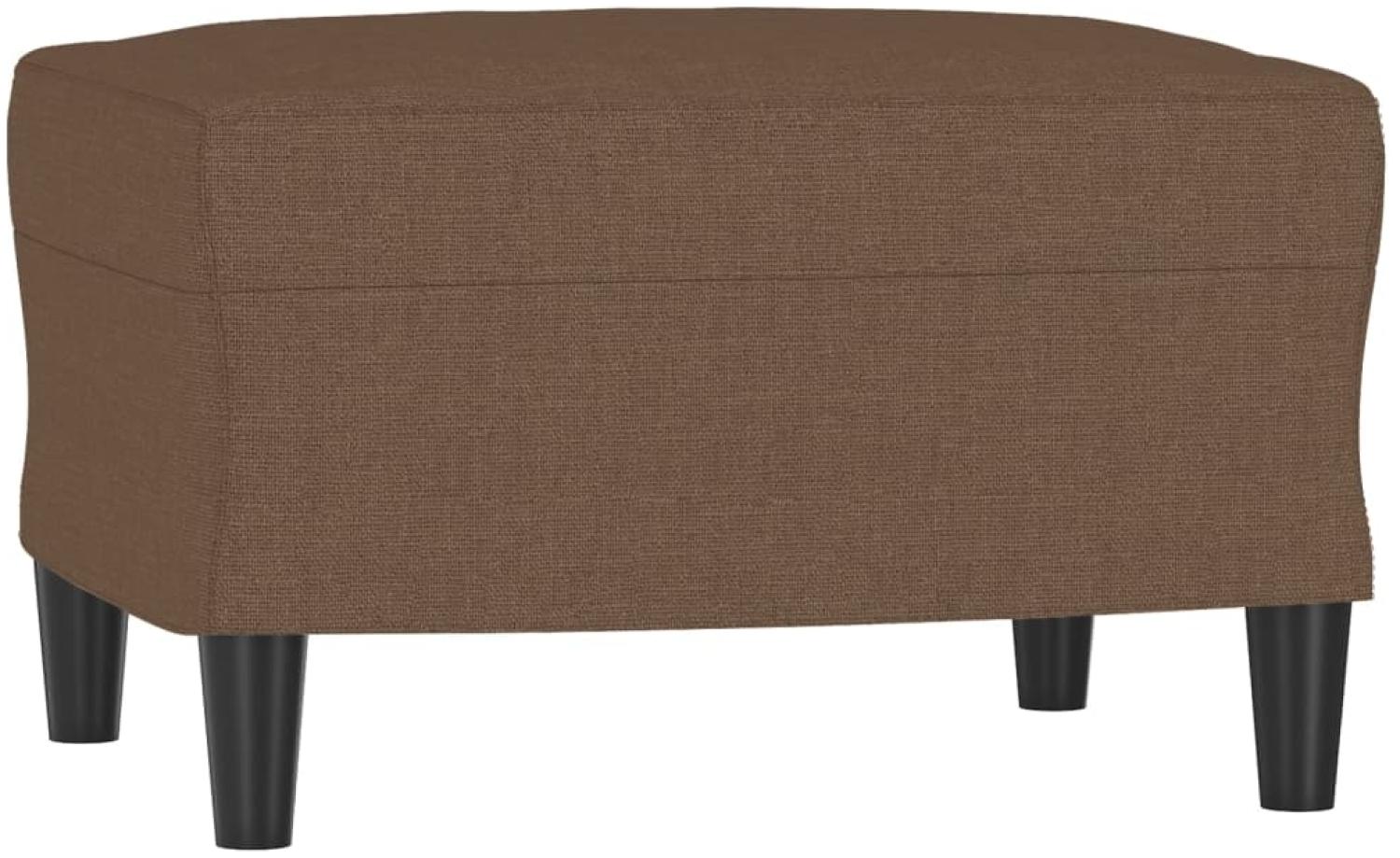 vidaXL Fußhocker Braun 60 x 50 x 41 cm Stoff [349282] Bild 1