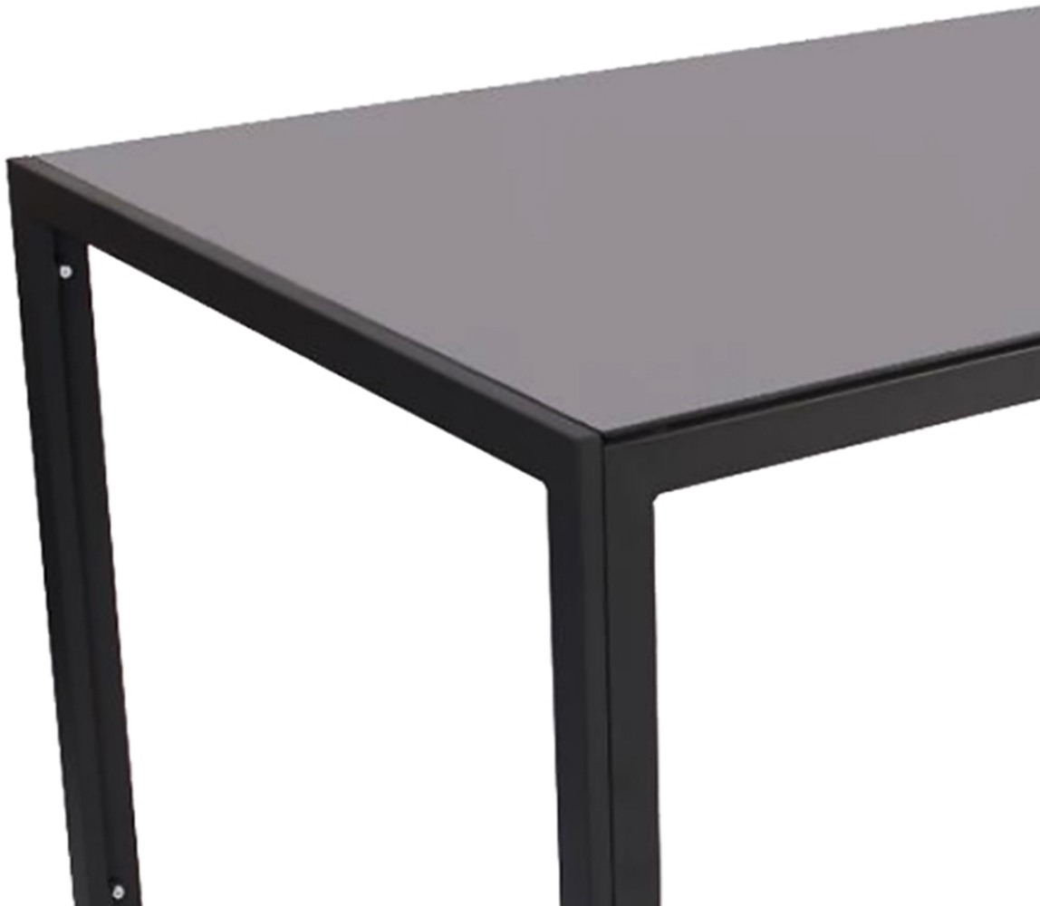 Gartentisch Dunkelgrau Black tempered Glasplatte 160x90cm Bild 1