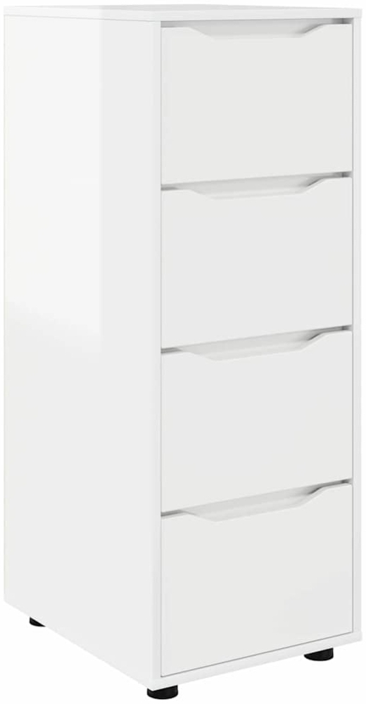vidaXL Aufbewahrungsschrank Hochglanz Weiß 40 x 48 x 105 cm 888901 Bild 1