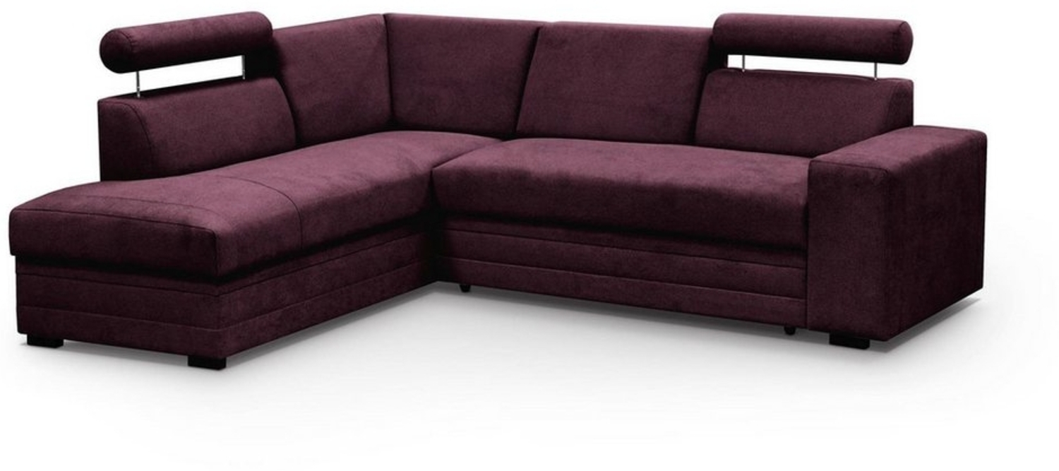 Beautysofa Polstergarnitur Roma Die Lieferung beinhaltet die Lieferung in die Wohnung, (modernes Set Eckgarnitur mit Sessel, Schlaffunktion, Bettkasten, verstellbare Kopfstützen), gepolstertes Ecksofa mit Sessel aus Bonnell-Federn für Wohnzimmer Bild 1