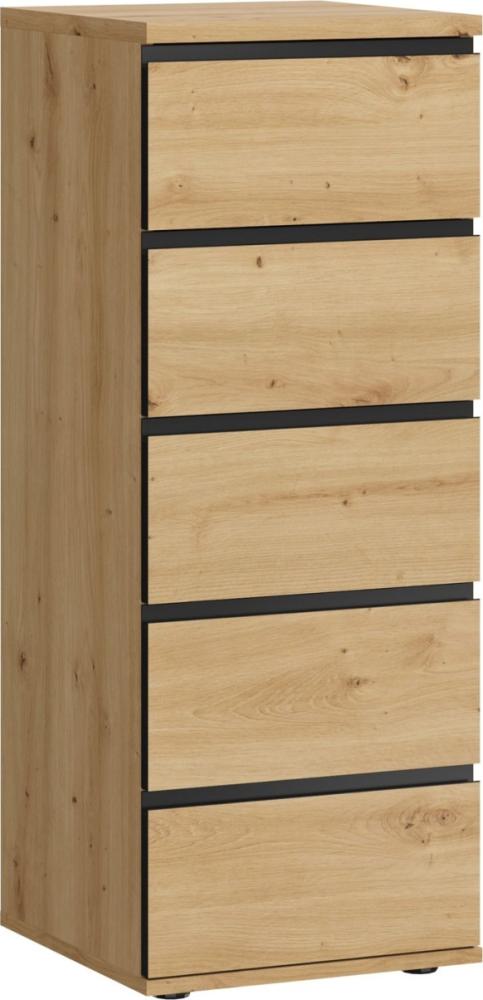 Küchenschrank Hochschrank 60cm Korpus- & lackierte Frontfarbe wählbar (RI-D14/DL/60/207) Bild 1