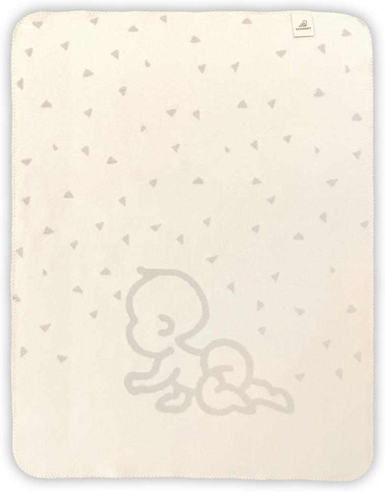Kuscheldecke Sanosoft Lovely Baby 75x100 cm - Creme/Beige Bild 1