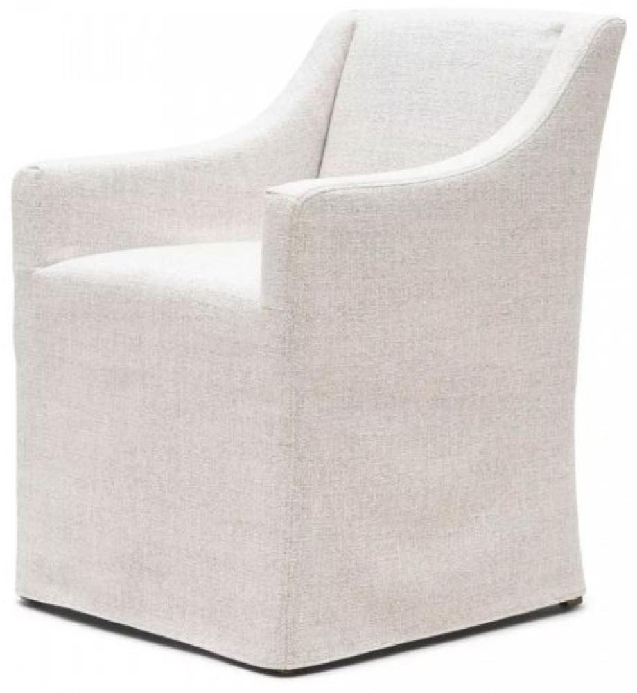 Riviera Maison Esszimmerstuhl Firenze Dining Armchair Rich Tweed Antique White 9724001 Bild 1