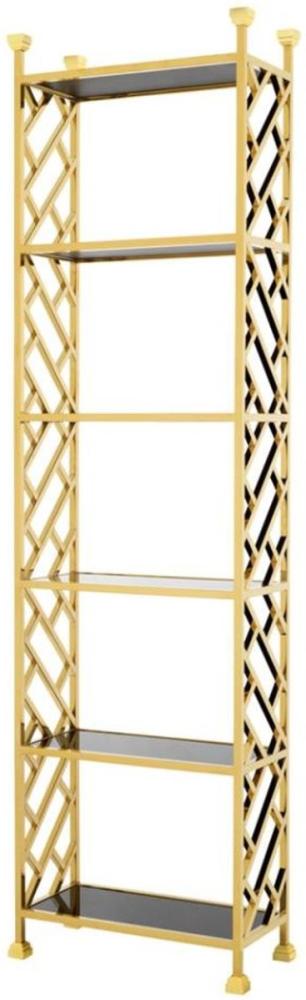 Casa Padrino Designer Regalschrank Gold 65 x 32 x H. 230 cm - Luxus Qualität Bild 1