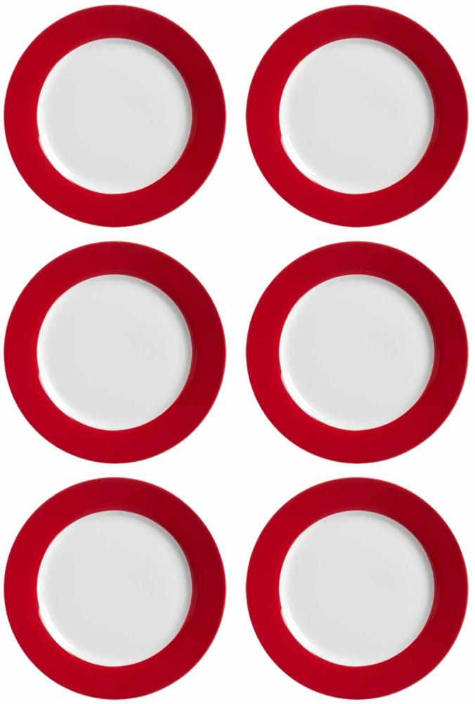 Ritzenhoff & Breker DOPPIO Teller flach 27 cm rot 6er Set Bild 1