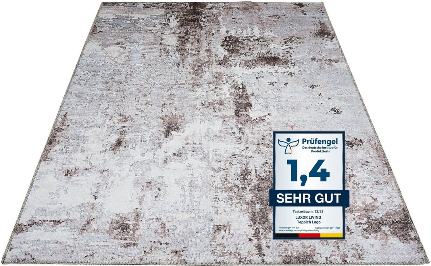 LUXOR living Teppich Lago, rechteckig, Höhe: 6 mm, faltbarer Teppich, modernes Design, waschbar, In- und Outdoor geeignet Bild 1