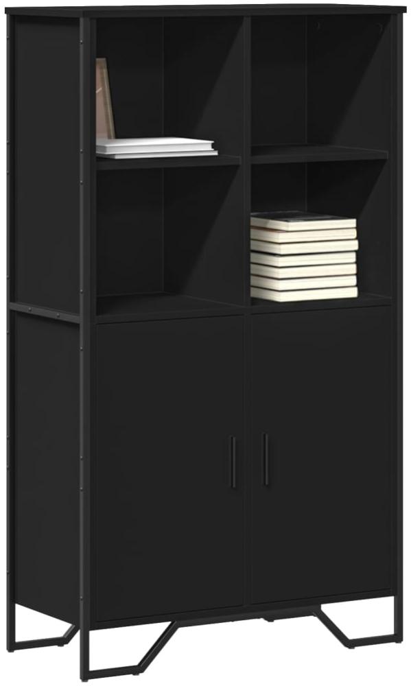 vidaXL Highboard Schwarz 79,5x35,5x137,5 cm Holzwerkstoff 3295307 Bild 1