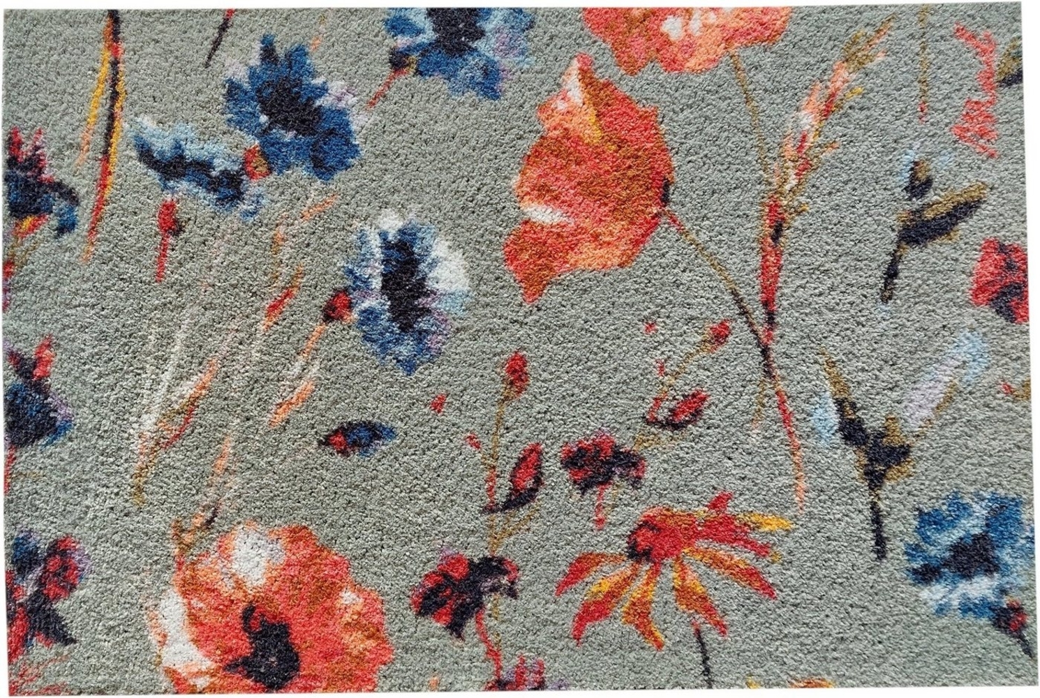 Mad about Mats Fußmatte Margo, rechteckig, Türvorleger, Schmutzfangmatte, mit Motiv: Blumen, Design Floral, Blüten, Indoor & Outdoor, mehrfarbig, rutschfest, maschinenwaschbar, 50 x 75 cm Bild 1