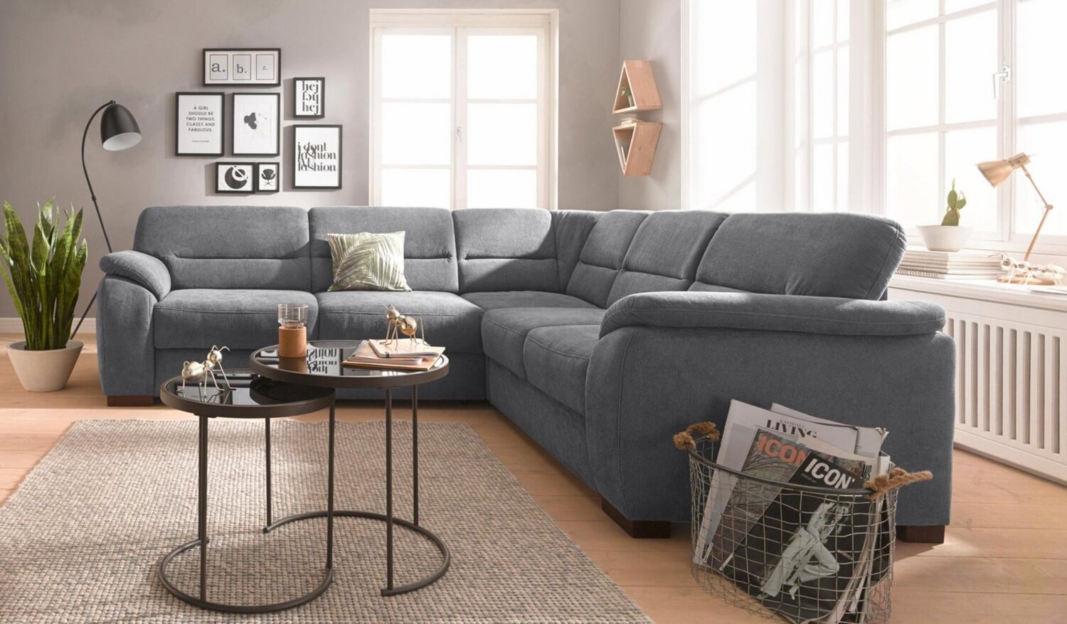 sit&more Ecksofa Montego L-Form, wahlweise mit Bettfunktion und Schubkasten Bild 1