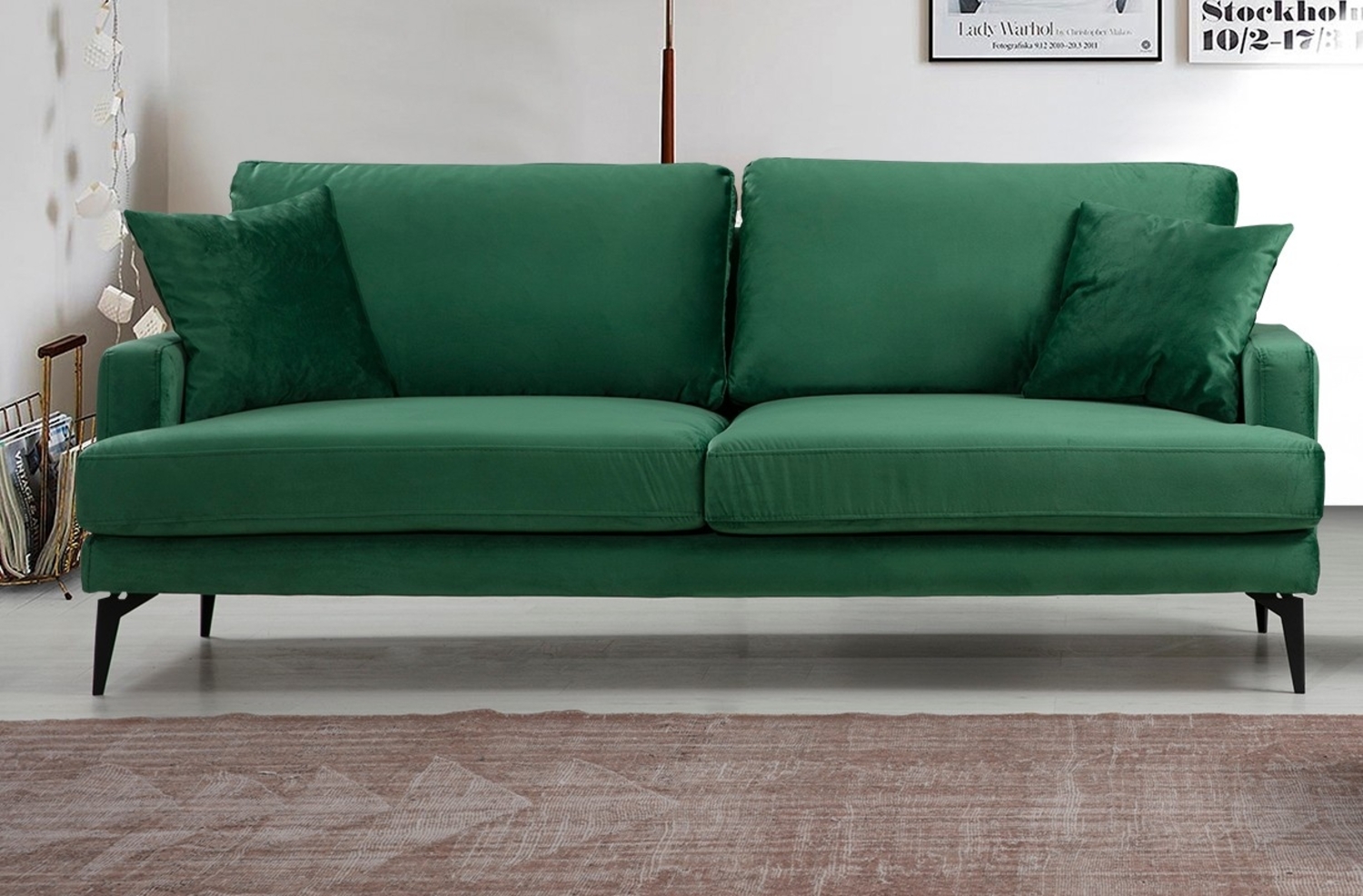 3-Sitzer-Sofa, 'Papira', 88 x 90 x 205, Grün Bild 1