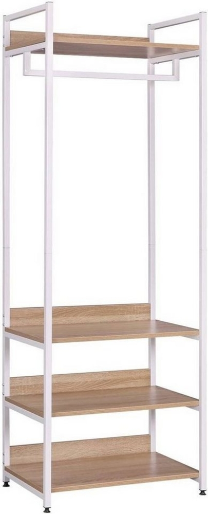 Woltu Kleiderständer, (1 St), Offener, mit Schuhregal, Holz und Stahl Bild 1