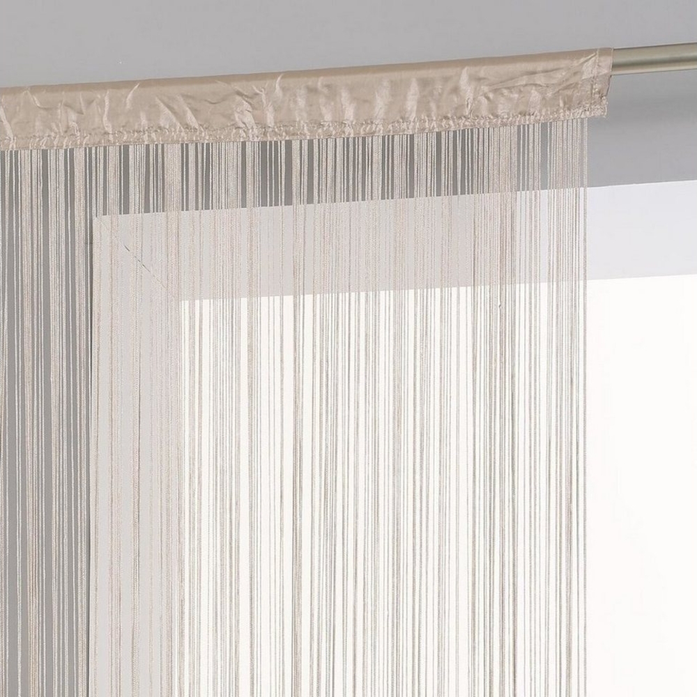 Home-trends24. de Fadenvorhang Türvorhang Fadenvorhang Vorhang Türvorhang Gardine Insektenschutz, Stangendurchzug, halbtransparent Bild 1