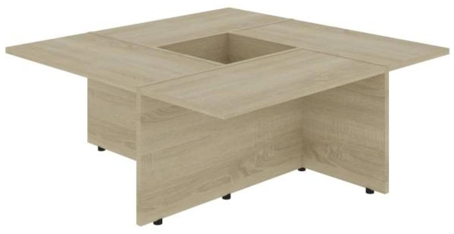 vidaXL Couchtisch Sonoma-Eiche 79,5 x 79,5 x 30 cm Spanplatte Bild 1