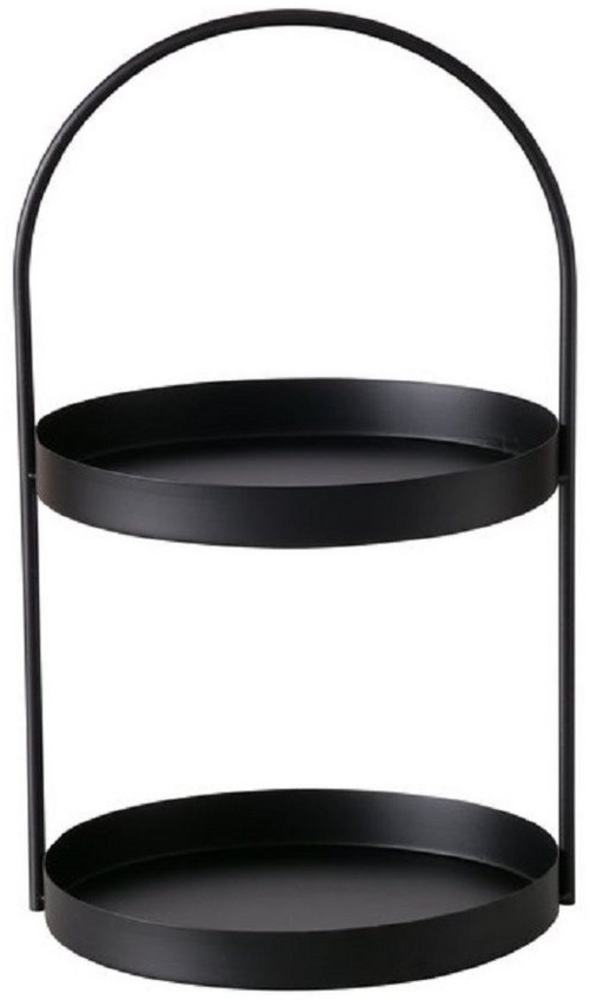 BOLTZE GRUPPE GmbH Dekoetagere Etagere Joko 2 Ebenen Eisen H 44 cm Ø 26cm schwarz Bild 1